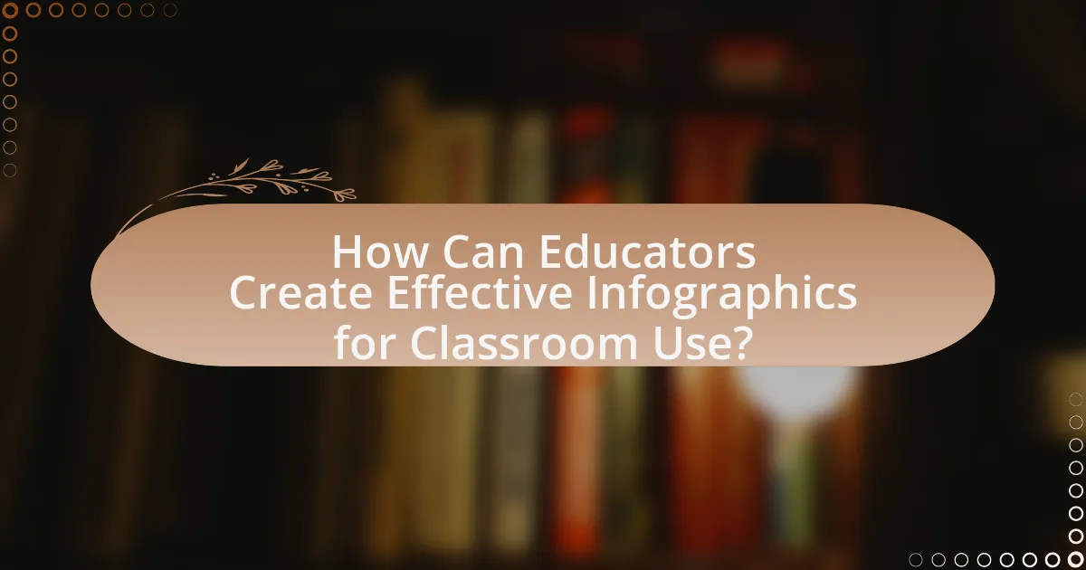 How Can Educators Create Effective Infographics for Classroom Use?