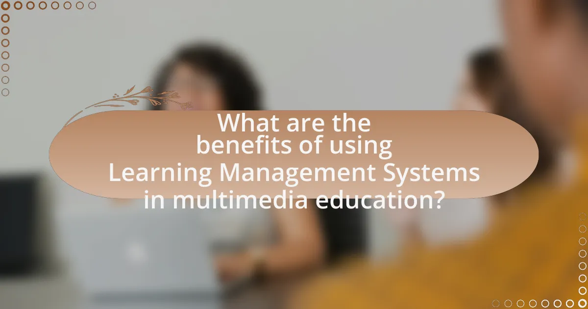 What are the benefits of using Learning Management Systems in multimedia education?