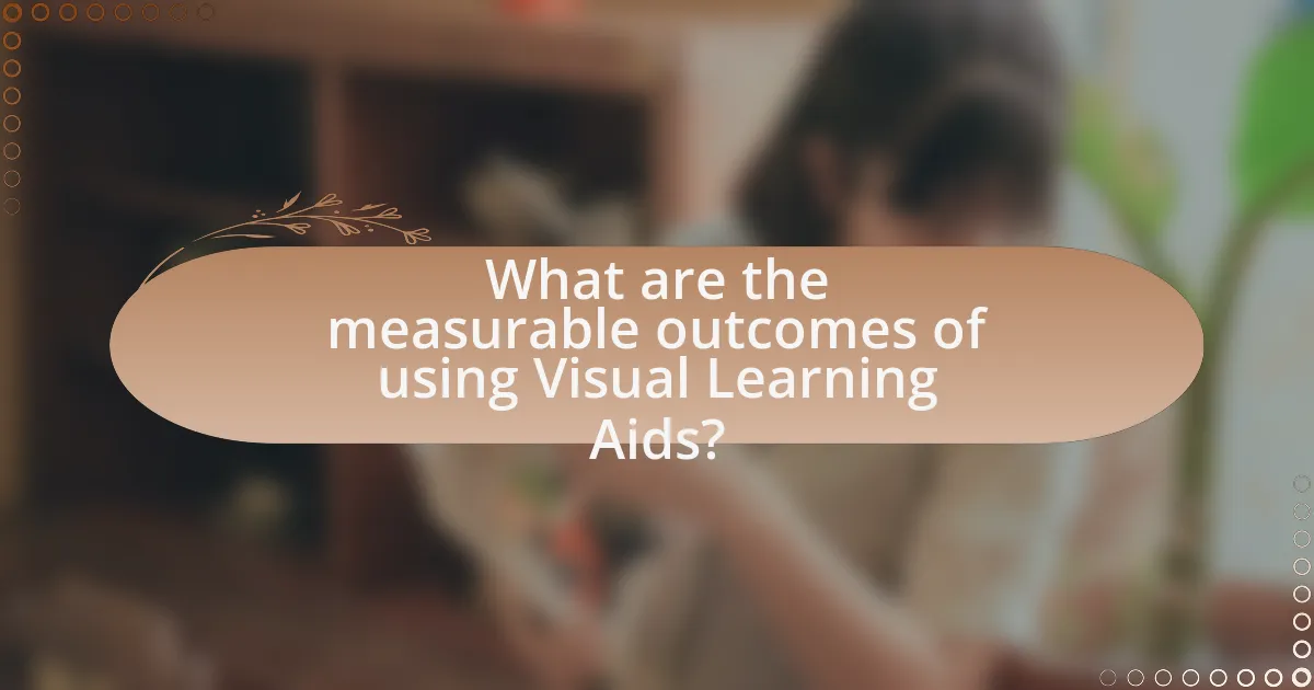 What are the measurable outcomes of using Visual Learning Aids?
