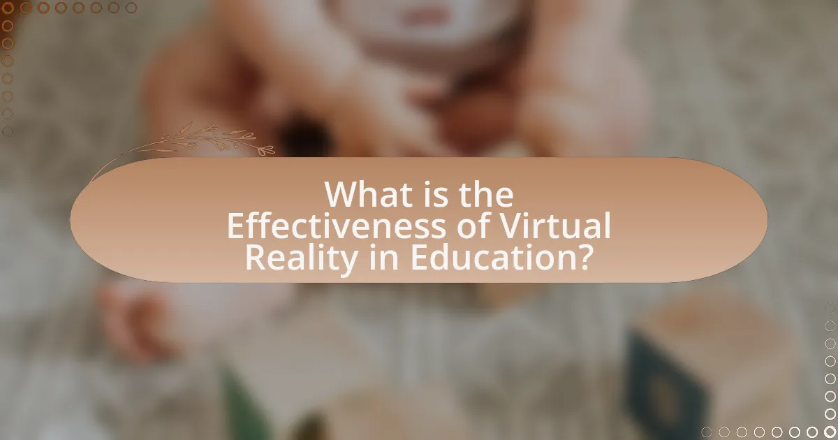 What is the Effectiveness of Virtual Reality in Education?