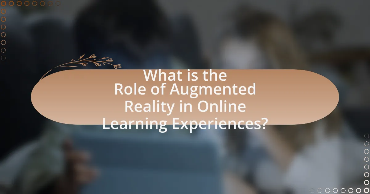 What is the Role of Augmented Reality in Online Learning Experiences?