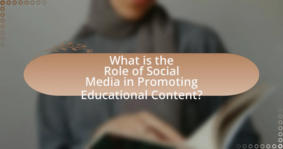 What is the Role of Social Media in Promoting Educational Content?